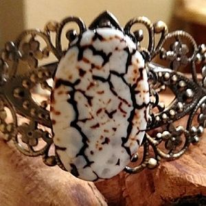 Vintage boho bronze colored cuff bracelet